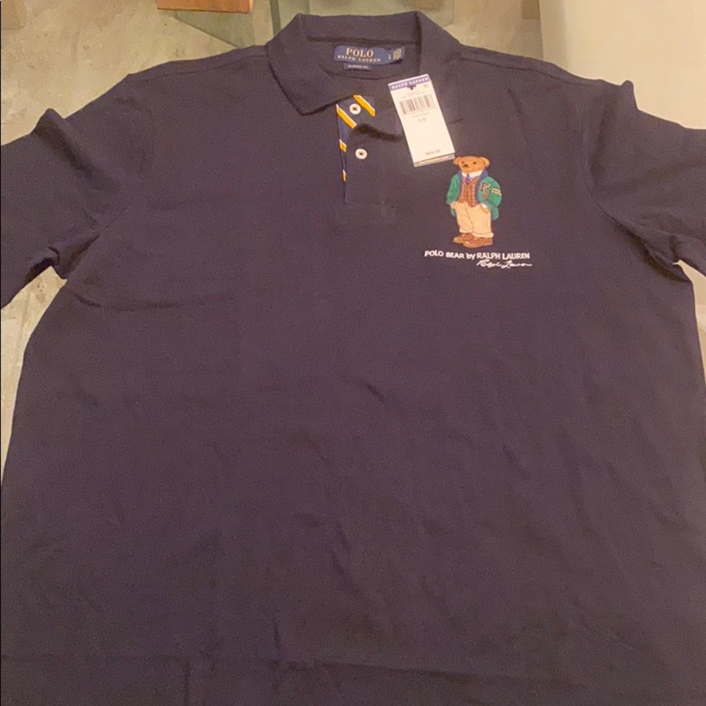Ralph Lauren Classic Fit Polo - Polo Bear - Navy